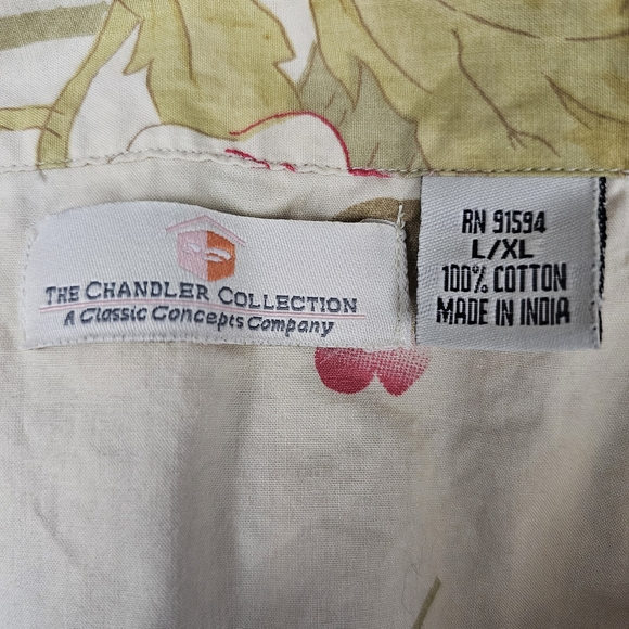 The Chandler Collection 100% cotton Floral Pajama Top - Picture 3 of 12